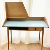 Scandinavian blue desk
