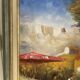 Old Oil Painting Canvas Landscape Peasant Work Provence