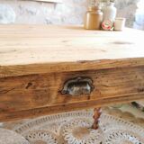 Table, desk with turned feet