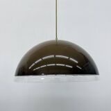 Mushroom hanging lamp brown , 1970s