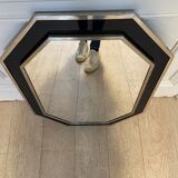Chrome and blue lacquer mirror, 1970s
