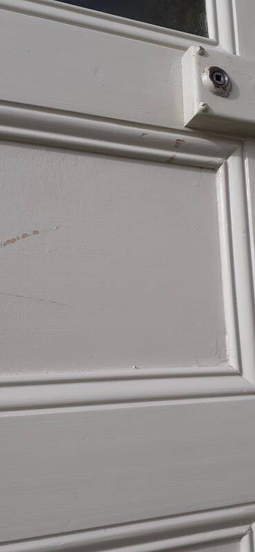 Communication door 1 translucent glass H233.5xL84.5cm old 20th century