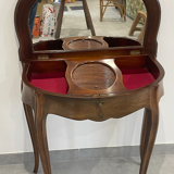 Dressing table half-moon marquetry