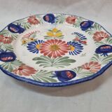 HB Henriot Quimper earthenware plate