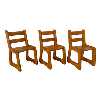 Trio of children's chairs