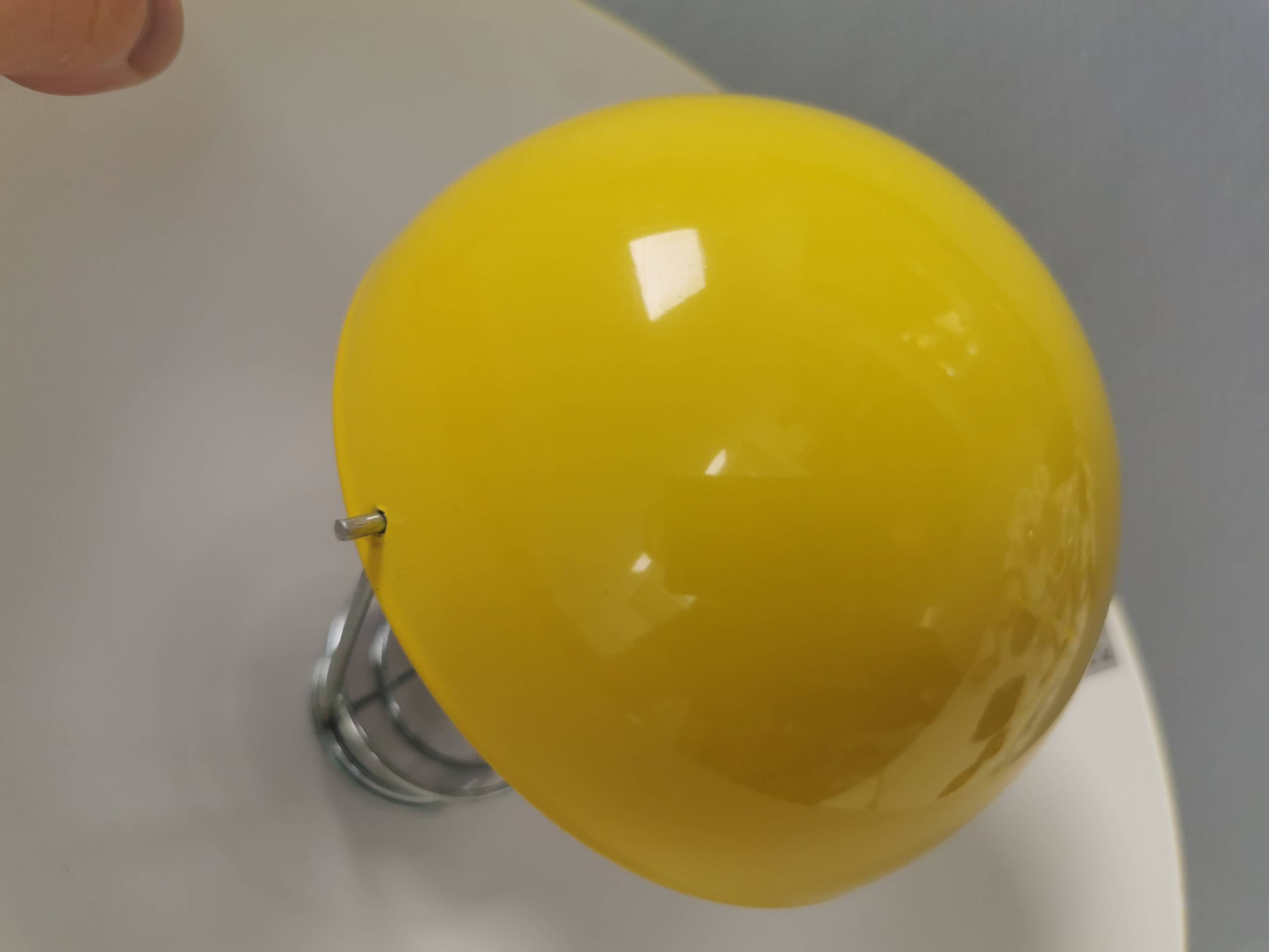 Hanging lamp in beautiful yellow colour