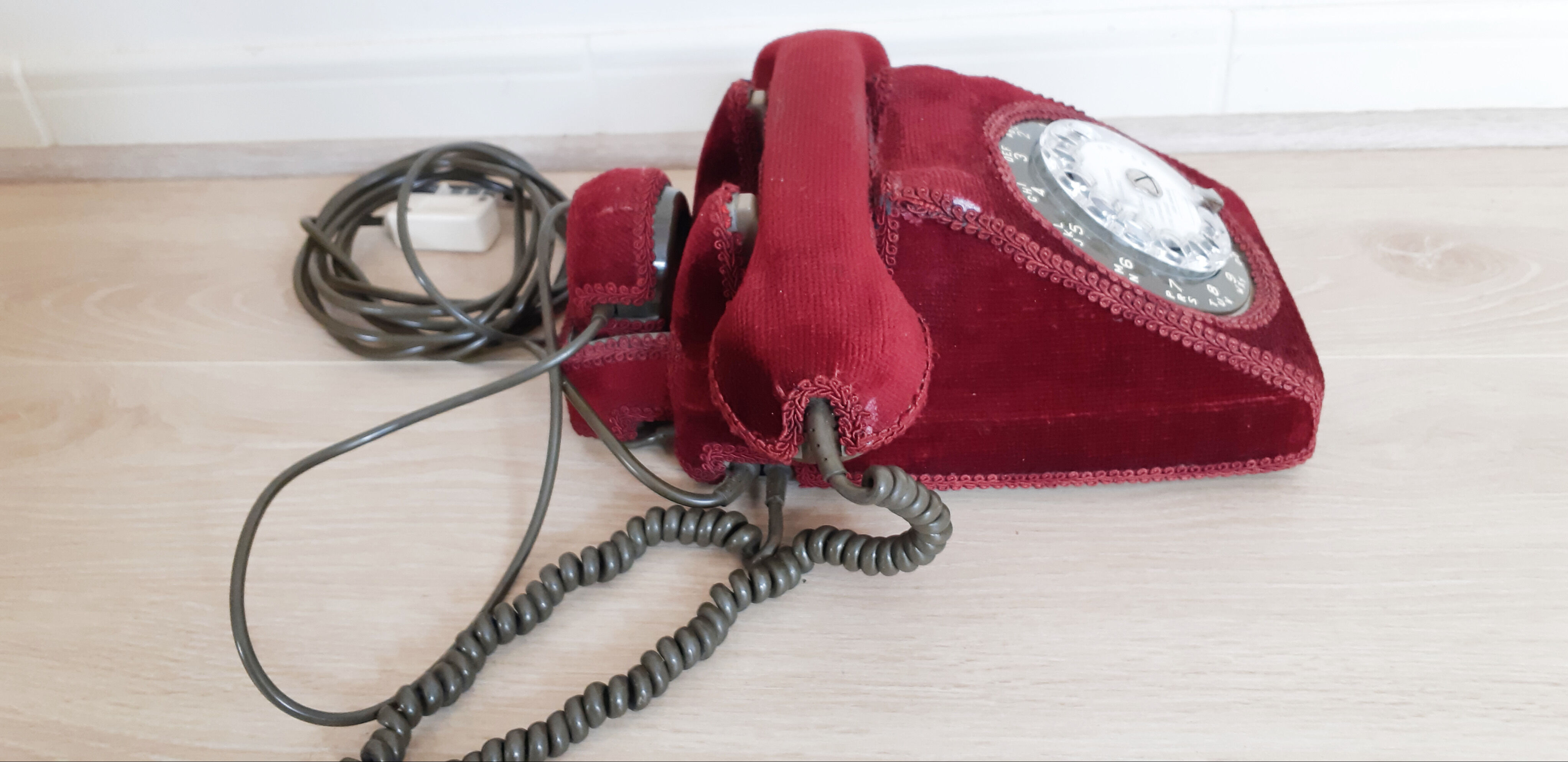 Dial phone and its velvet shell