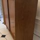 Vintage shoe cabinet with tapered legs