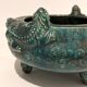 Cendrier en céramique émaillée en forme de brûle-parfum chinois