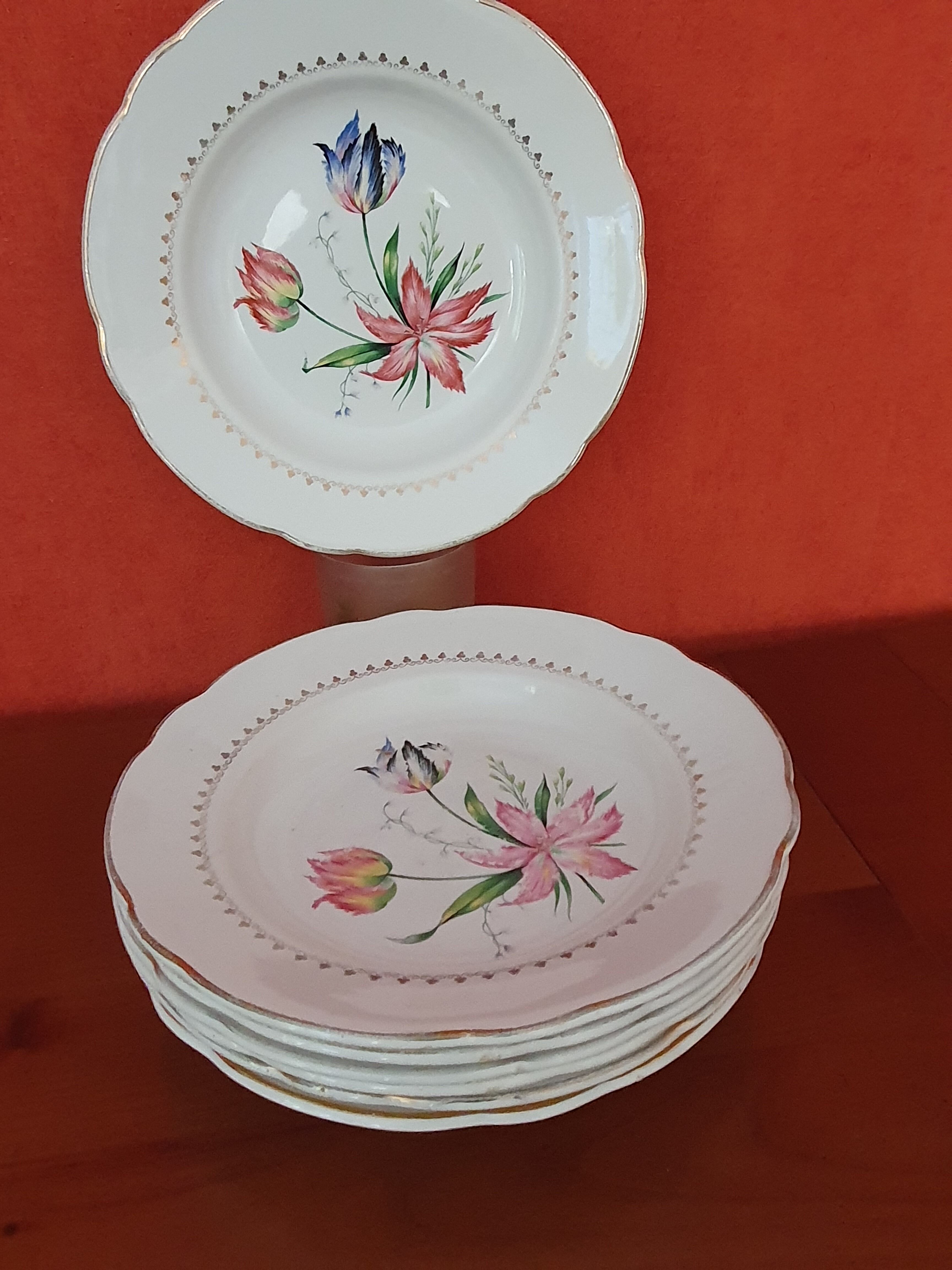 6 assietes creuses luneville-badonviller