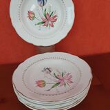 6 assietes creuses luneville-badonviller