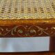2 Thonet N°221 chairs, caned Art Nouveau bronze decor