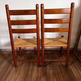 Paire de chaises bois