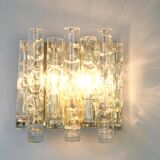 Pair of large Murano glass wall sconces by Doria, Germany, 1960s.