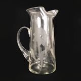 Orange service, vintage crystal water service. Year 50