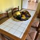 Dining table in chic country style and 4 chairs.