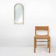Large facet cut mirror with gilded frame by Deknudt, 1960s