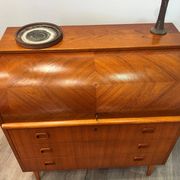 Rare secrétaire scandinave galbé origine Suède
