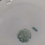 Plat creux rond ancien villeroy et boch mettlach décor floral 1584