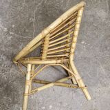 1970s rattan children's armchair