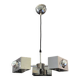 Suspension Space age. 1970. Acier chromé.