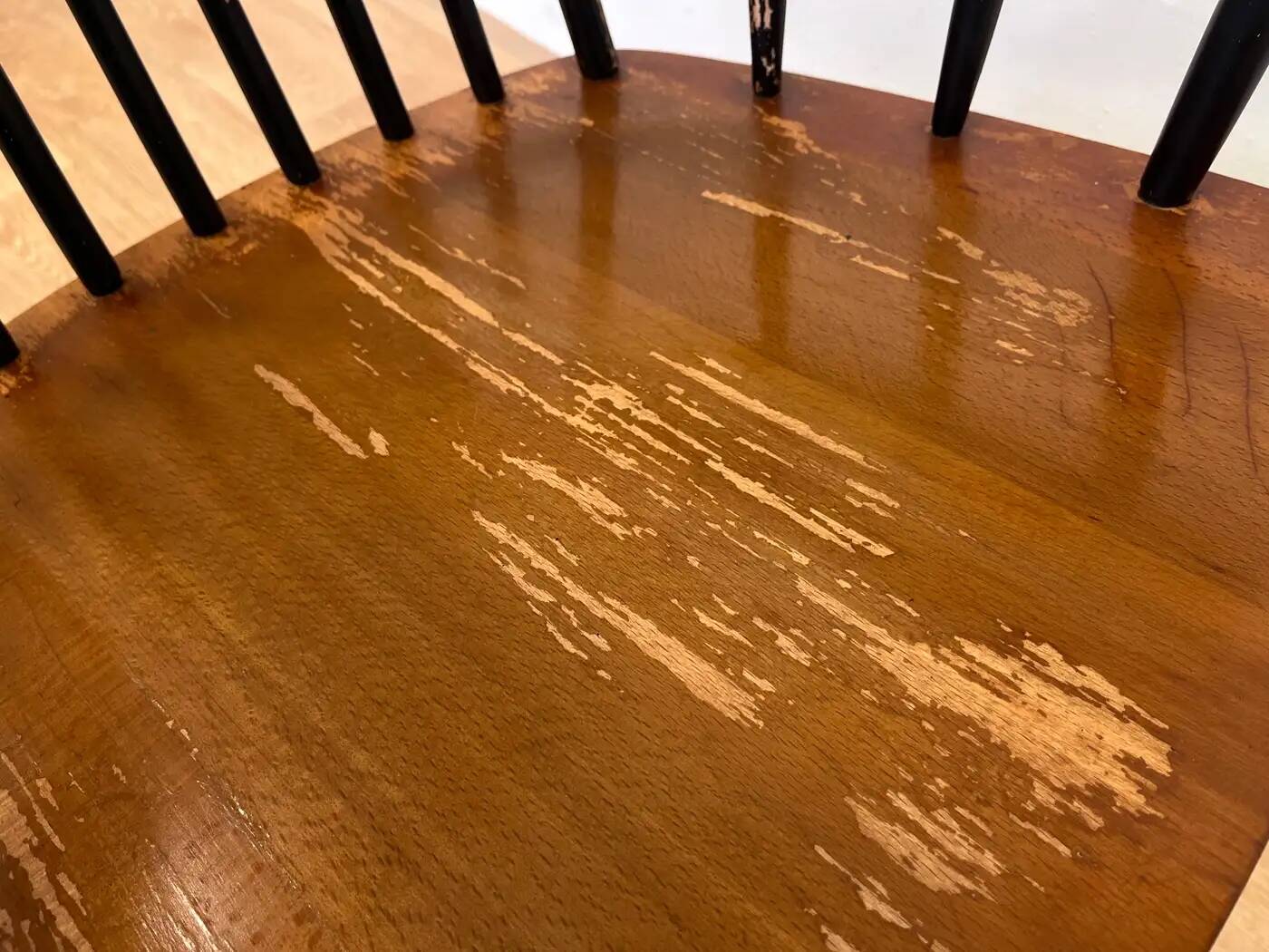 1960s Varjosen Puunjalostus beech rocking chair, Finland