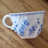 Tasse ancienne porcelaine de Sarreguemines fleurs vintage