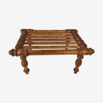 Tabouret ajouré bambou années 60'