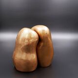 Bronze busts of men and women