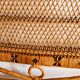 Vintage rattan headboard