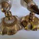 Appliques laiton et plexiglas style Maison Lunel