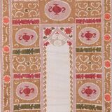 Hand knotted rug, vintage Turkish rug 101x130 cm