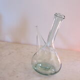 Glass wine pitcher, of Catalan origin