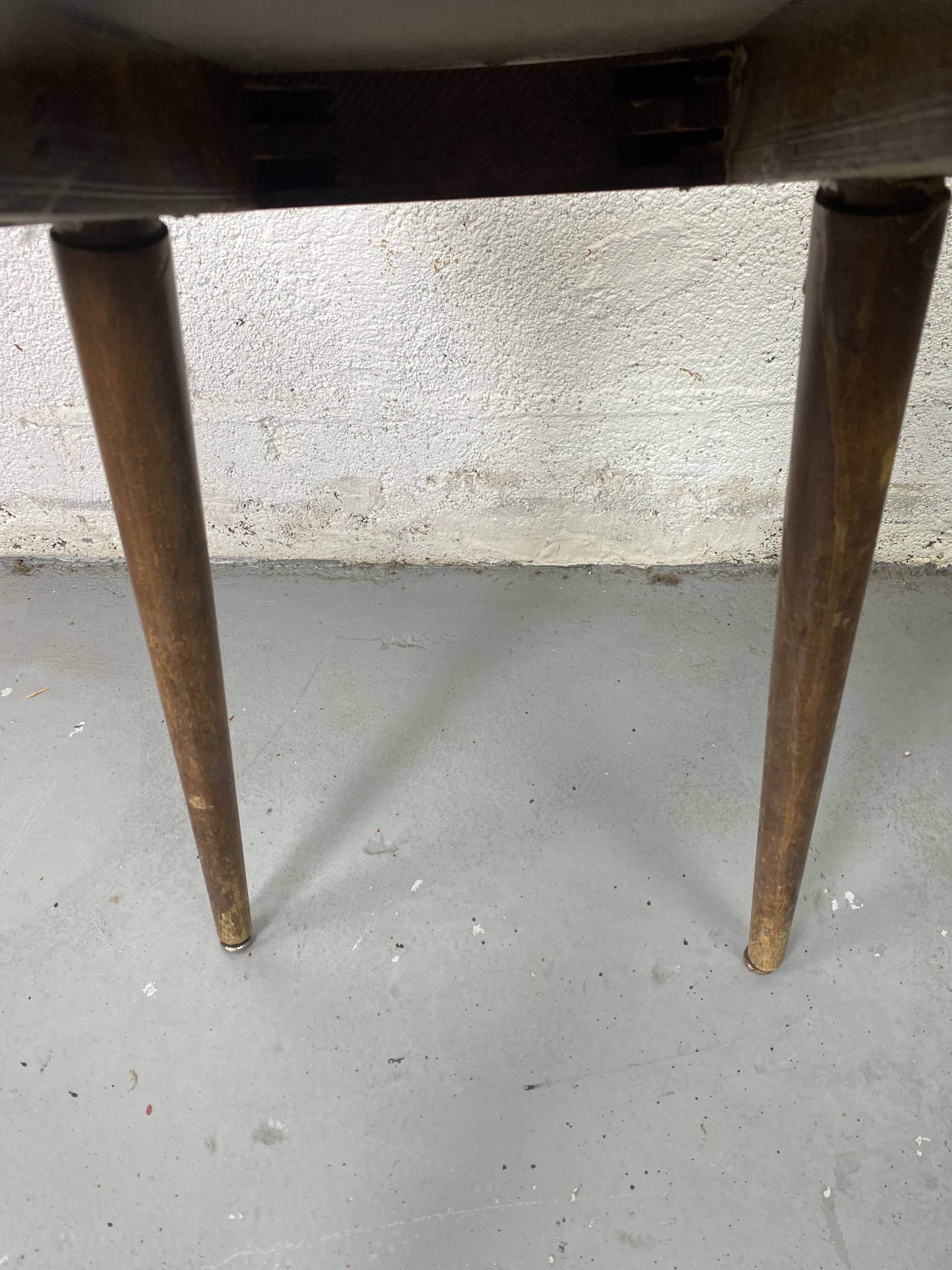 Set of 3 mismatched and damaged bistro chairs