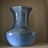 Blue pitcher in artisanal sandstone