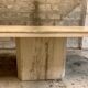 Ligne Roset travertine vintage dining table