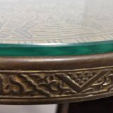 Amsterdam School Art Deco occasional table with copper top