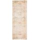 Vintage Turkish Hand-Knotted Wool Cotton Beige Runner Rug 111x305