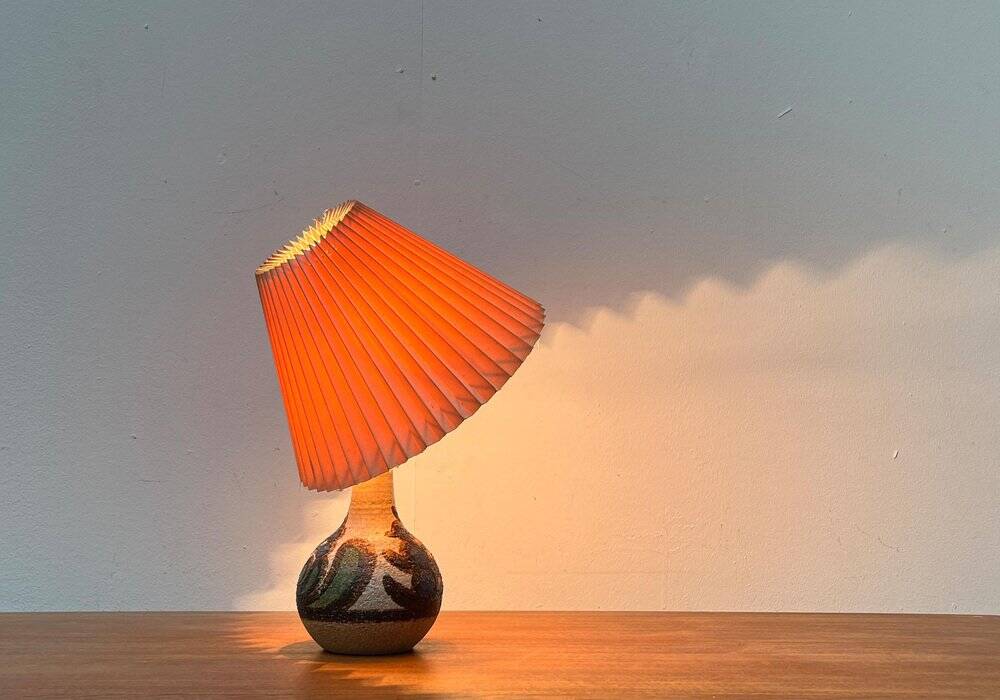 Mid-Century Danish Studio Pottery Model 3068 Table Lamp from Søholm, 1960s