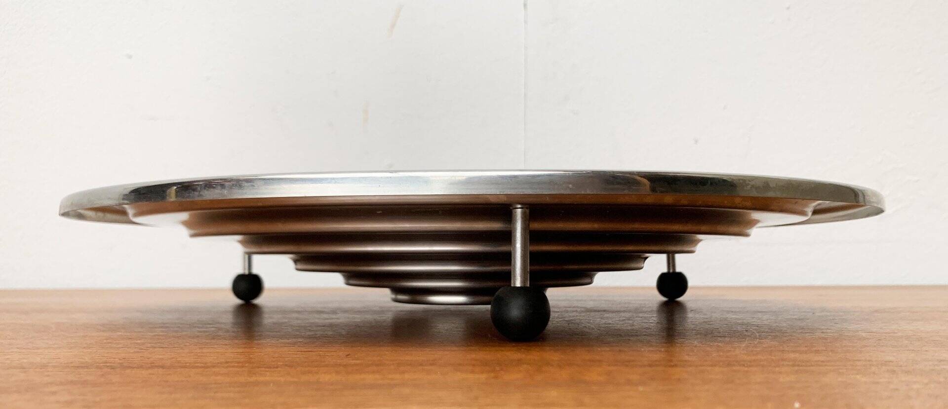 Large postmodern Danish metal bowl by Menu, 1980s.