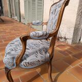 Louis XV style cabriolet armchair