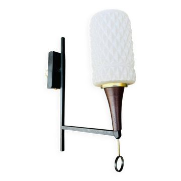 Lampe de pare-chocs en verre, années 60
