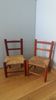 Chaises paillées enfant bois et paille