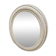 Miroir blanc ovale