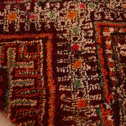 Burgundy Vintage Moroccan Rug 168 x 297 cm, Berber Wool Rug, Handmade Rug