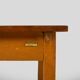 Large work / industrial / farm table, patinated wood, Czechoslovakia