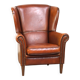 Beautiful classic sheepskin armchair with a beautiful appearance and a comfortable seat