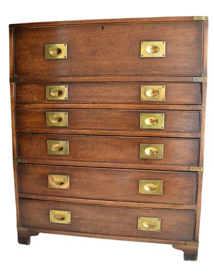 commode/secrétaire campagne militaire victorienne