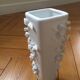 Faience white vase