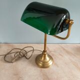 Notary lamp , banker Opaline green